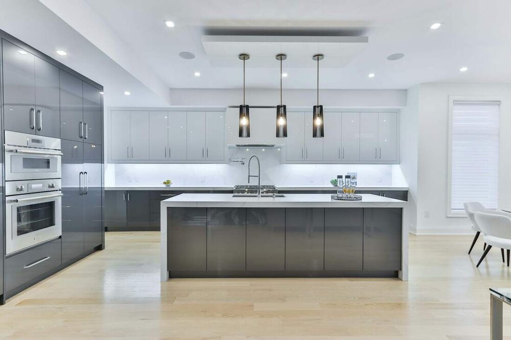 Open kitchen and island, Round Rock